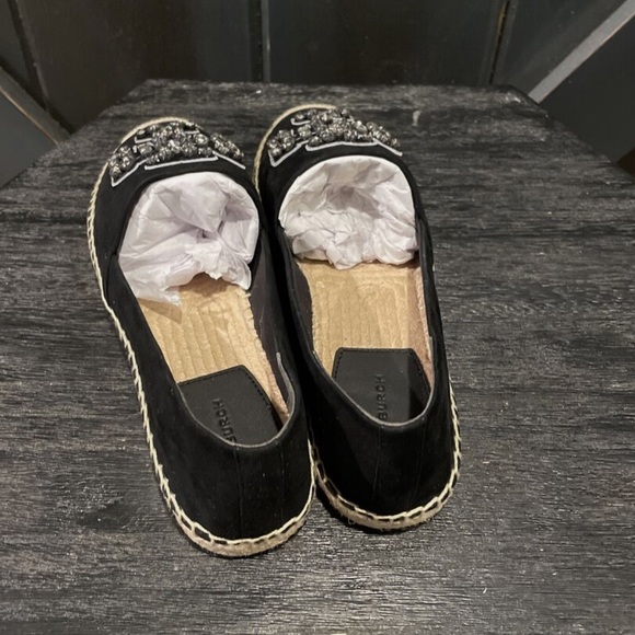 Tory Burch Women’s Embellished Espadrille Suede in Perfect Black - Picture 4 of 5